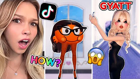 Reacting to INSANE Dress to Impress TikToks