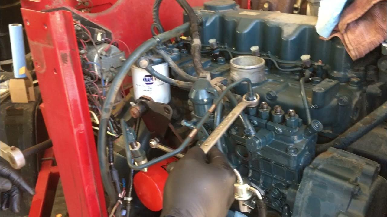 How to test Injector pump on a Kubota V3600T - YouTube