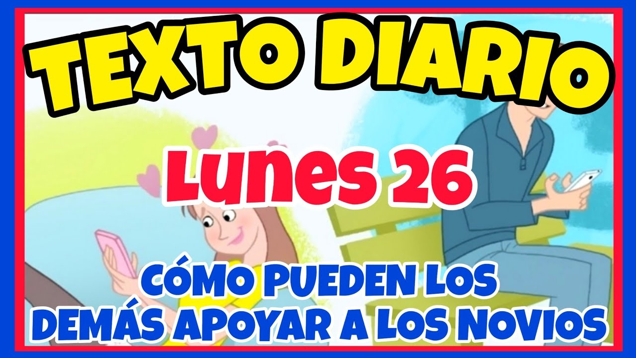 🟢𝐓𝐄𝐗𝐓𝐎 𝐃𝐈𝐀𝐑𝐈𝐎 𝐃𝐄 𝐇𝐎𝐘 𝐉𝐖 ✅️ CÓMO PUEDEN LOS DEMÁS APOYAR A LOS NOVIOS - Lunes 26 de enero de 2026