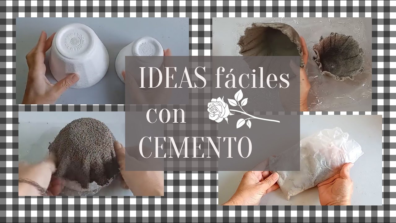 Cómo mezclar concreto para manualidades? 7 ideas para usarlo