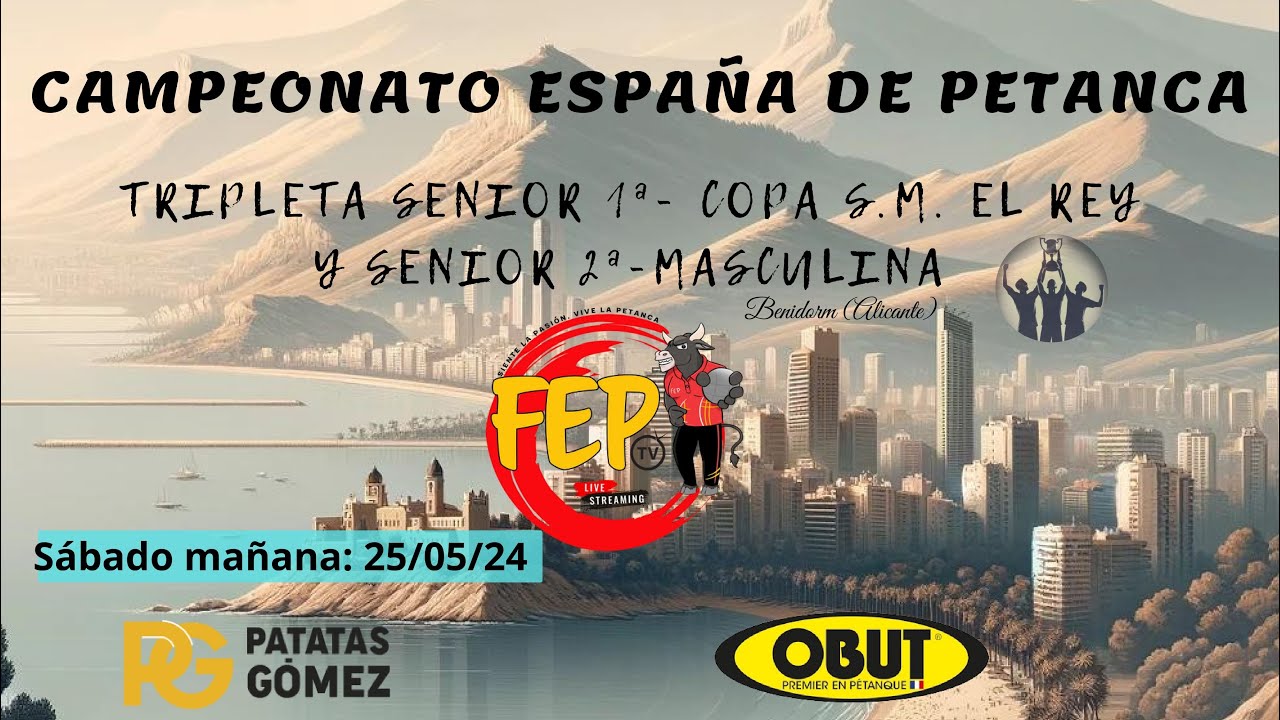 Miniature : CTO DE ESPAÑA TRIPLETAS MASCULINO DE PRIMERA - COPA S.M. EL REY Y SEGUNDA CATEGORIA. Sábado mañana.
