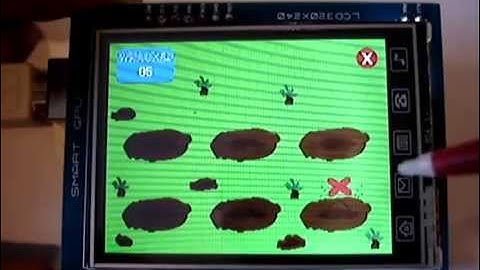 SmartGPU LCD - Mole Stomp Video Game on Arduino