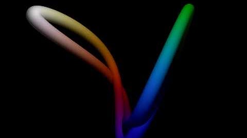 Animated 1-2-3 Lissajous curve