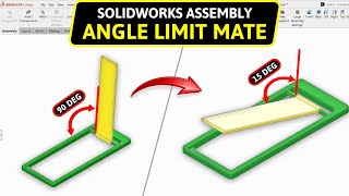 SOLIDWORKS Angle Limit Mate Tutorial | SOLIDWORKS Assembly Tutorial