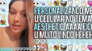 ↬♡🧺🥛Personalizando o Meu Celular Samsung A20S No Tema?SURPRESA! screenshot 5