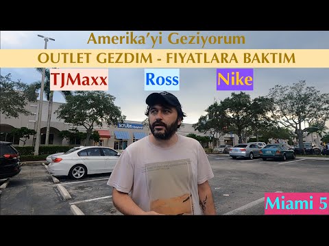 Amerika'yi Geziyorum - Miami 5 / Outlet Magazalari Gezdim #GreenCard #Amerika