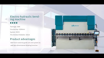 [LXSHOW LASER] Electro-hydraulic bending machine 160T 3200 DE15 system 2D drawing function