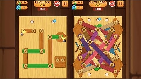 Screw Puzzle: Wood Nut & Bolt - Level 106