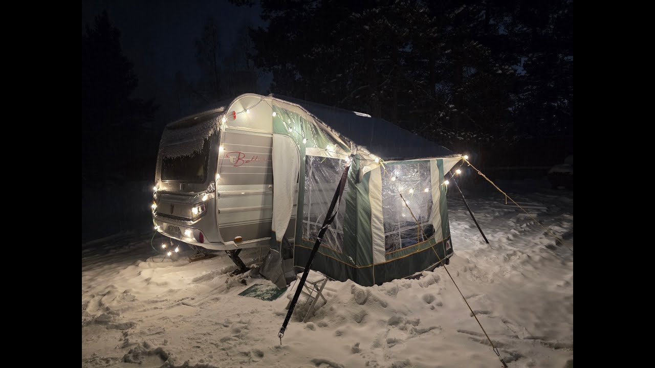 Зимняя предпалатка для каравана