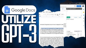 How To Utilize Google Doc With OpenAI Gpt-4/Gpt 3.5 Turbo