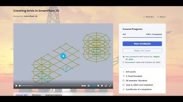 About Video Streaming course Creating Grids in SmartPlant 3D