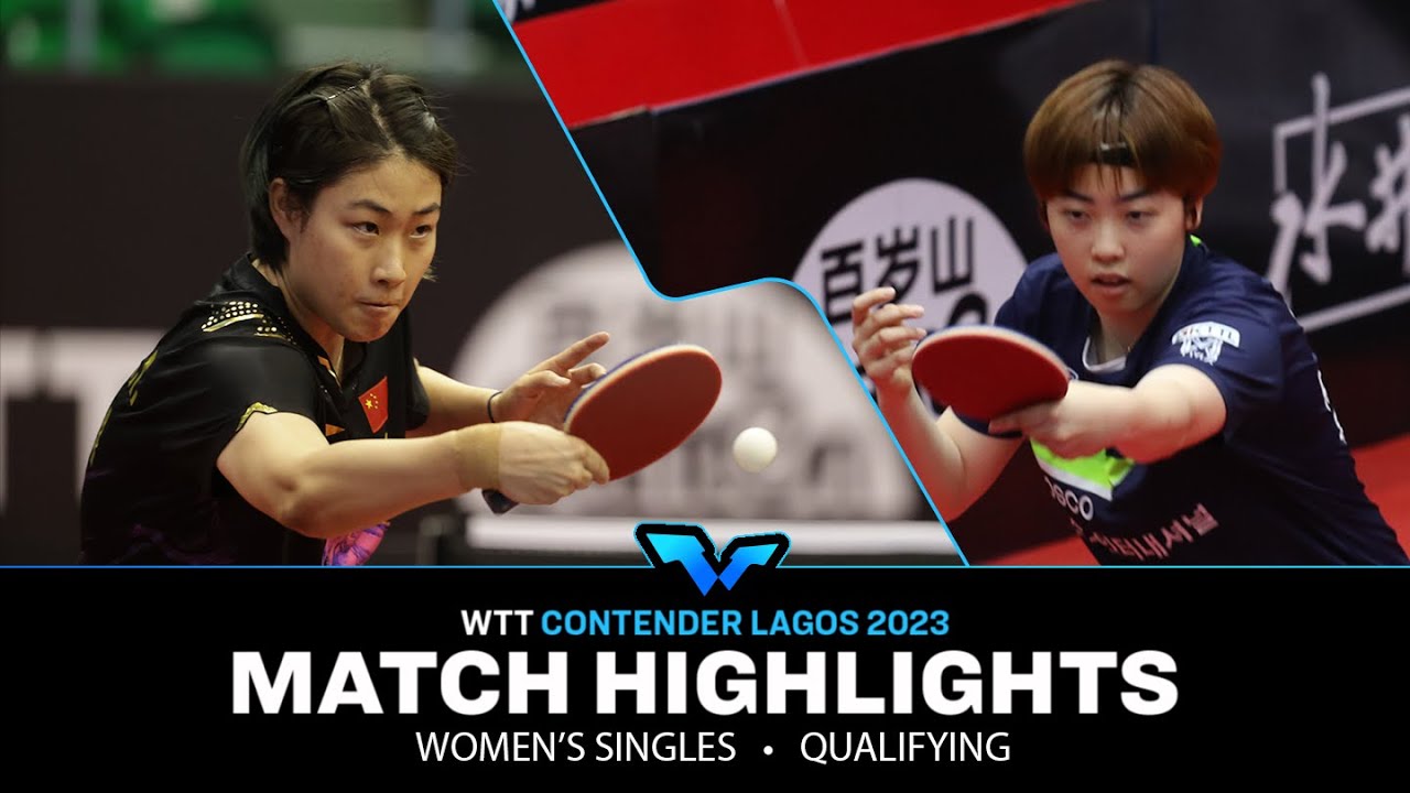 Hanna Ryu Zang Xiaotong vs Ryu Hanna | WS Qual | WTT Contender Lagos 2023 - YouTube