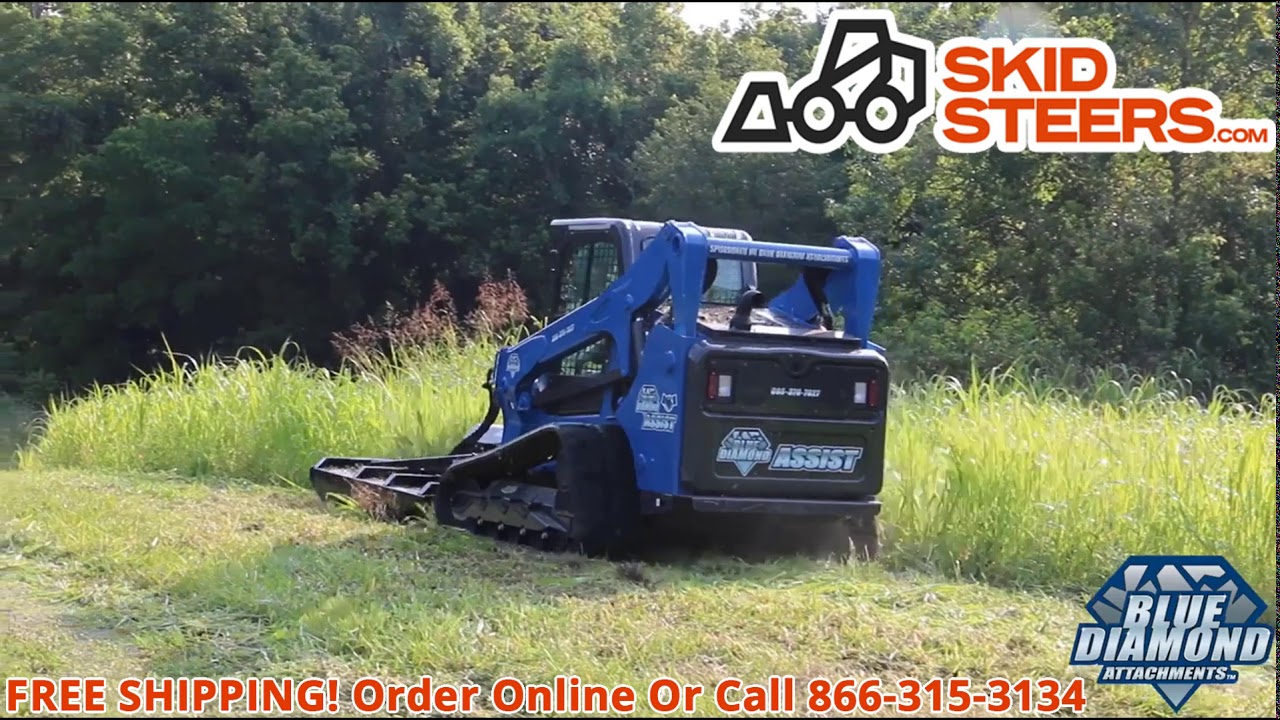 Skid Steer Extreme Duty Closed Front Brush Cutter by Blue Diamond