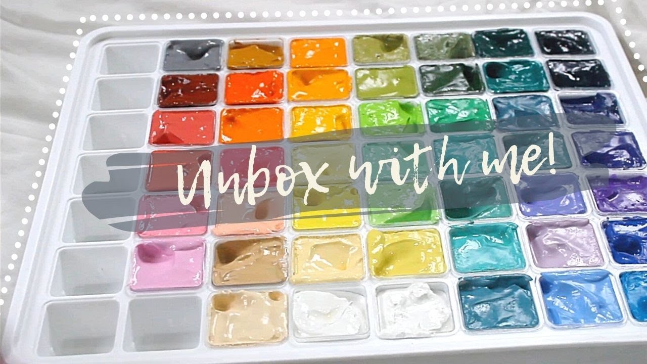 I tested that MASSIVE Jelly Gouache set *56 colors* 