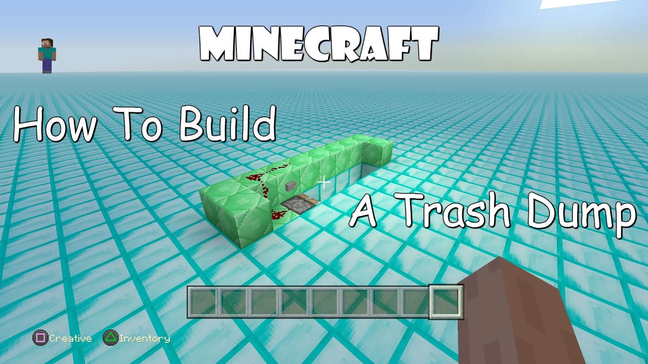 Minecraft How To's How to build a TRASH DUMP YouTube
