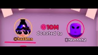 10M DONATION EFFECT AND 1M SMITE??? Roblox-Pls Donate