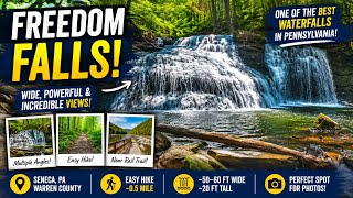 Freedom Falls: One of the Best Waterfalls in Pennsylvania! ❤️