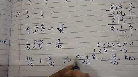 Class 5 Mathematics , Chapter 4 Fractions Topic Exercise 4b Q1 a,b and c part