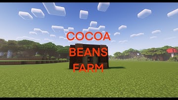 Minecraft SIMPLE COCOA BEANS FARM!