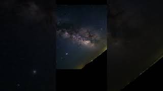 Milky Way time lapse from Craters of the Moon ID #shorts