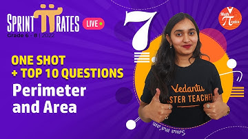 Perimeter and Area In One Shot & Menti Quiz🤩 | Class 7 Maths Revision🔥 | Sana Ma’am | Math Pirates