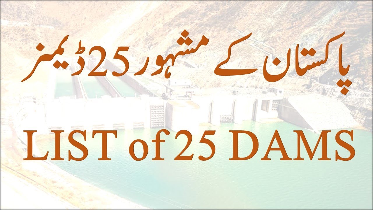 List Of Dams In Pakistan I Gk Of Pakistan