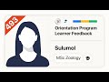 493 | Sulumol | Learner Feedback I MSc Zoology I Orientation Program | No.1 IGNOU Coaching