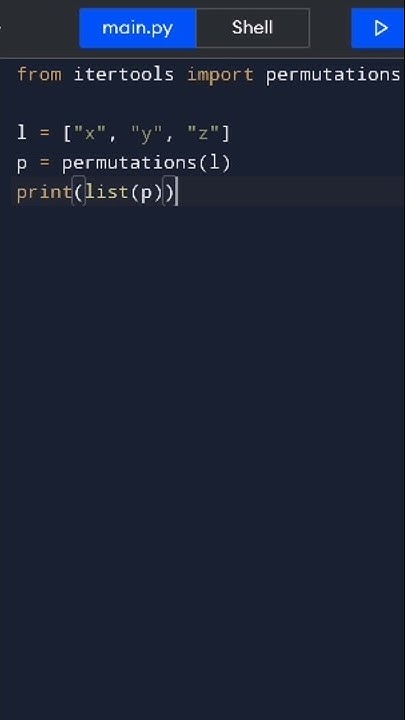 Python Permutations Explained In ONLY 29 Seconds #python #programming # ...