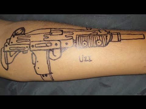 Uzi gun tattoo done by meuzi  Djinx Tattoo Studio  Facebook