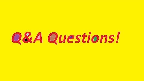 Q&A - Put your Q&A Comments Down Below!