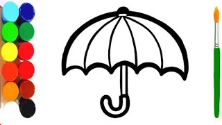 Umbrella Drawing Painting Coloring For kids & Toddlers @magicartdrawingforkids1.1