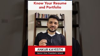 Know your Resume and Portfolio | #InterviewPrep #Shorts