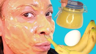 BRIGHTEN FIRM THE SKIN IN JUST MINUTES, BANANA TURMERIC EGG MASK, REDUCE WRINKLES, SPOTLESS SKIN