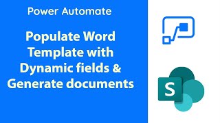 PowerAutomate  Generate Document from word template using Dynamic Values