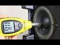 Logitech Z313 speaker bass excursion test + dB at 1m