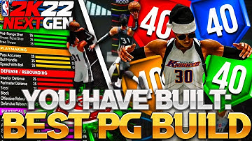 100 BADGE BEST POINT GUARD BUILD 2K22 NEXT GEN! ALL AROUND & 5