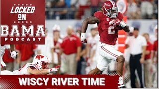 Alabama football KO time set with Wisconsin, CFB future title venues and roster countdown!