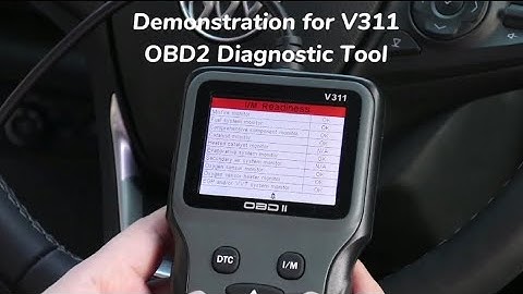 Demo Tutorial of Using V311 Handheld OBD2 Scanner and Car Diagnostic Tool
