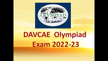 DAVCAE  Olympiad Exam 2022-23