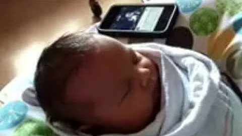 Baby Arthur Michael Garces gets started early!