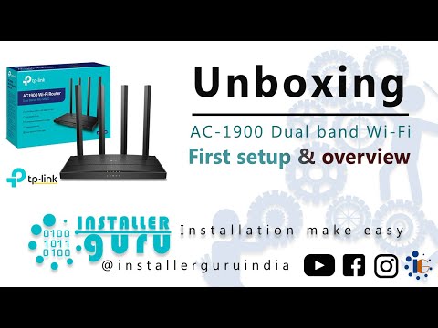 Unveiling the Power: TP-Link AC 1900 Dual Band Wi-Fi Router Unboxing & First-Time Setup Guide!