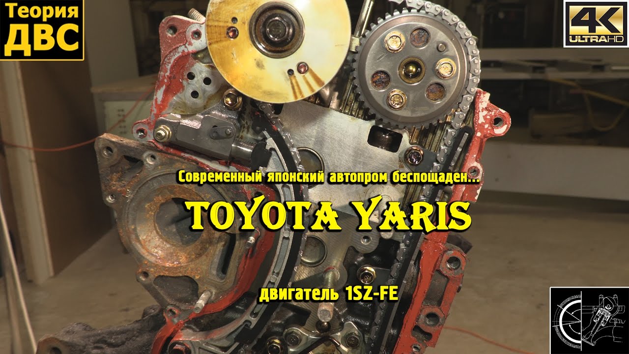 ⁣Современный японский автопром беспощаден... Toyota Yaris, двигатель 1SZ-FE