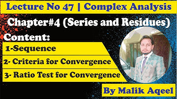 Complex analysis lecture 47 | convergence of sequence and series of complex numbers Math tutor 2