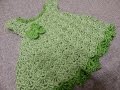 Vestido Crochet para Bebe 0 meses Pistache