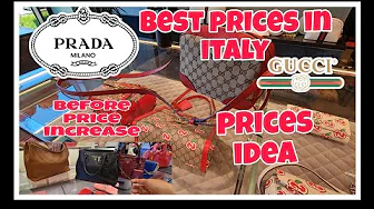 ITALYs HUGE GUCCI AND PRADA OUTLET | PRICES IDEA | GUCCI ITALY |  LUXURY OUTLET THE MALL FLORENCE