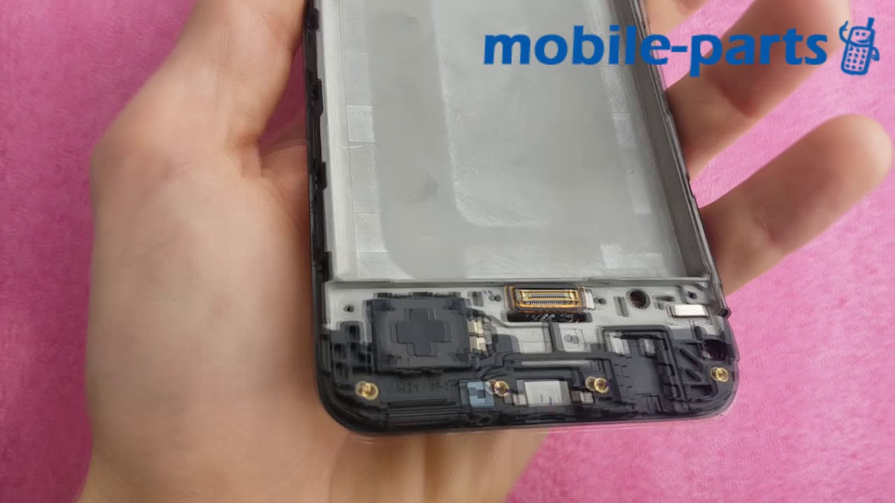 Дисплей AMOLED в рамке для Samsung SM-M215 Galaxy M21 Service pack