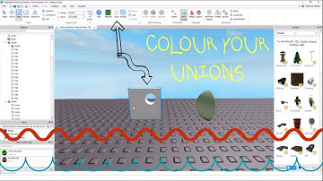 How to change the colour of Unions in Roblox Studio!