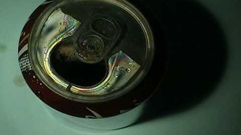 Photoelasticity: photoelastic stress analysis of a coke can using photostress