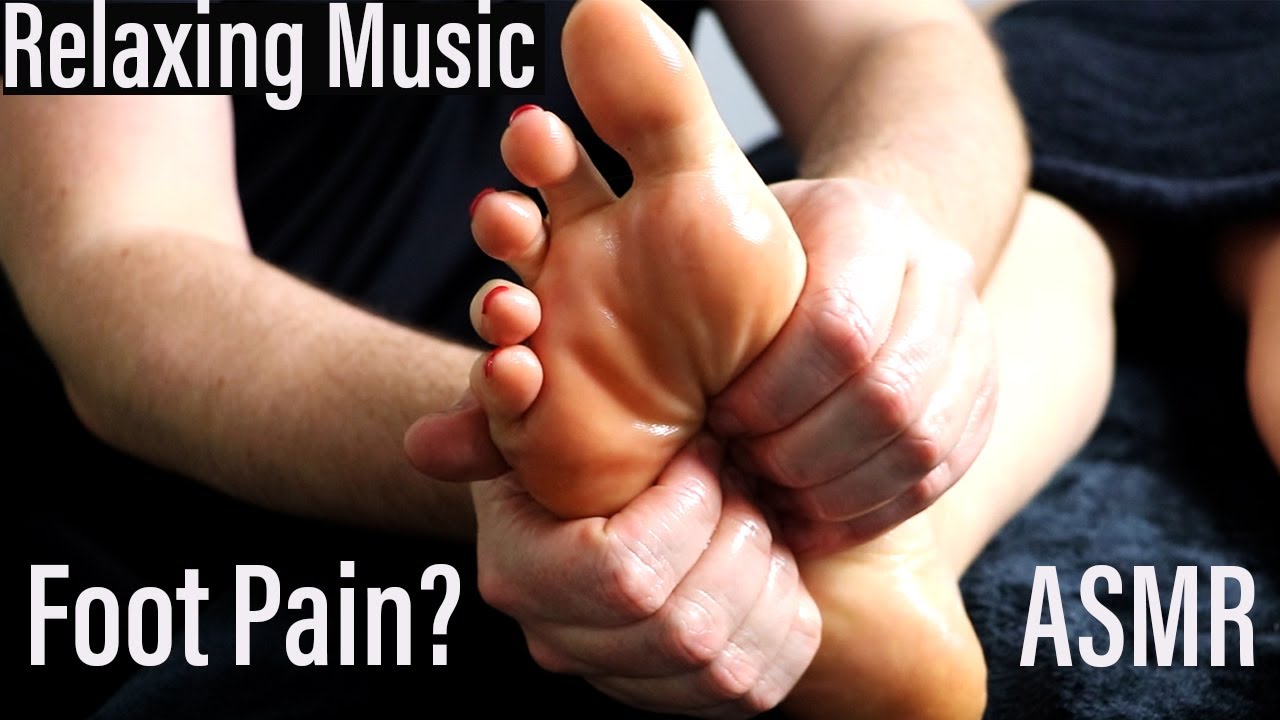 Foot Pain? You Need this - Best Ever Foot Massage with Relaxing Music [ASMR][No Talking]