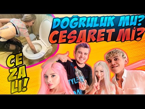 DOĞRULUK MU CESARET Mİ OYNADIK ! ( UZUNMAKARNA ELİNİ KLOZETE SOKTU )